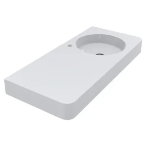 Умывальник подвесной Miraggio Loop R 997x448 прямоугольный, белый матовый