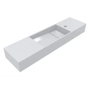 Умывальник подвесной Miraggio Toni L 850x220 прямоугольный, белый