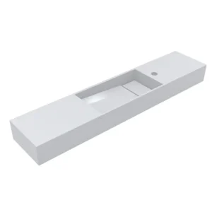 Умывальник подвесной Miraggio Toni L 1050x220 прямоугольный, белый