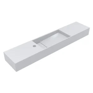 Умывальник подвесной Miraggio Toni R 1050x220 прямоугольный, белый