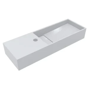 Умывальник накладной Miraggio Toni 650x220 прямоугольный, белый