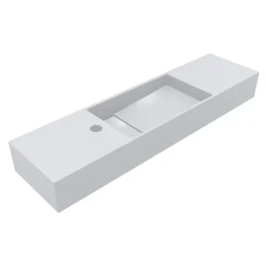 Умывальник накладной Miraggio Toni 850x220 прямоугольный, белый