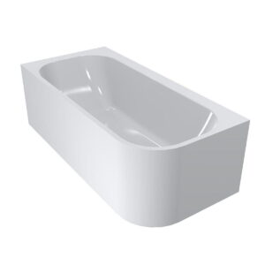 Ванна угловая Miraggio Maria 186x87 R искусственный камень, белая глянцевая (8814823)