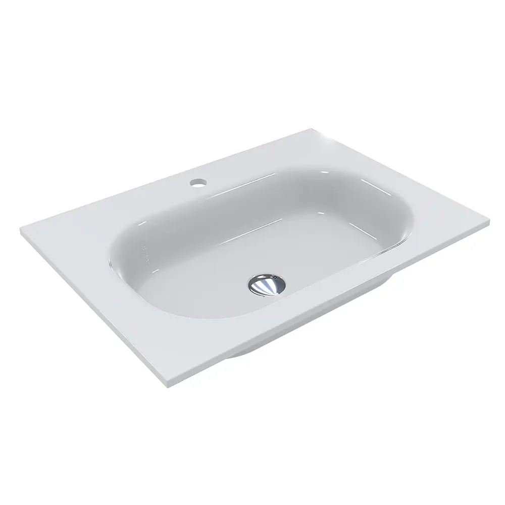 MG-8815042_1 Умивальник врезной Miraggio Lake 700x500 прямоугольный, белый