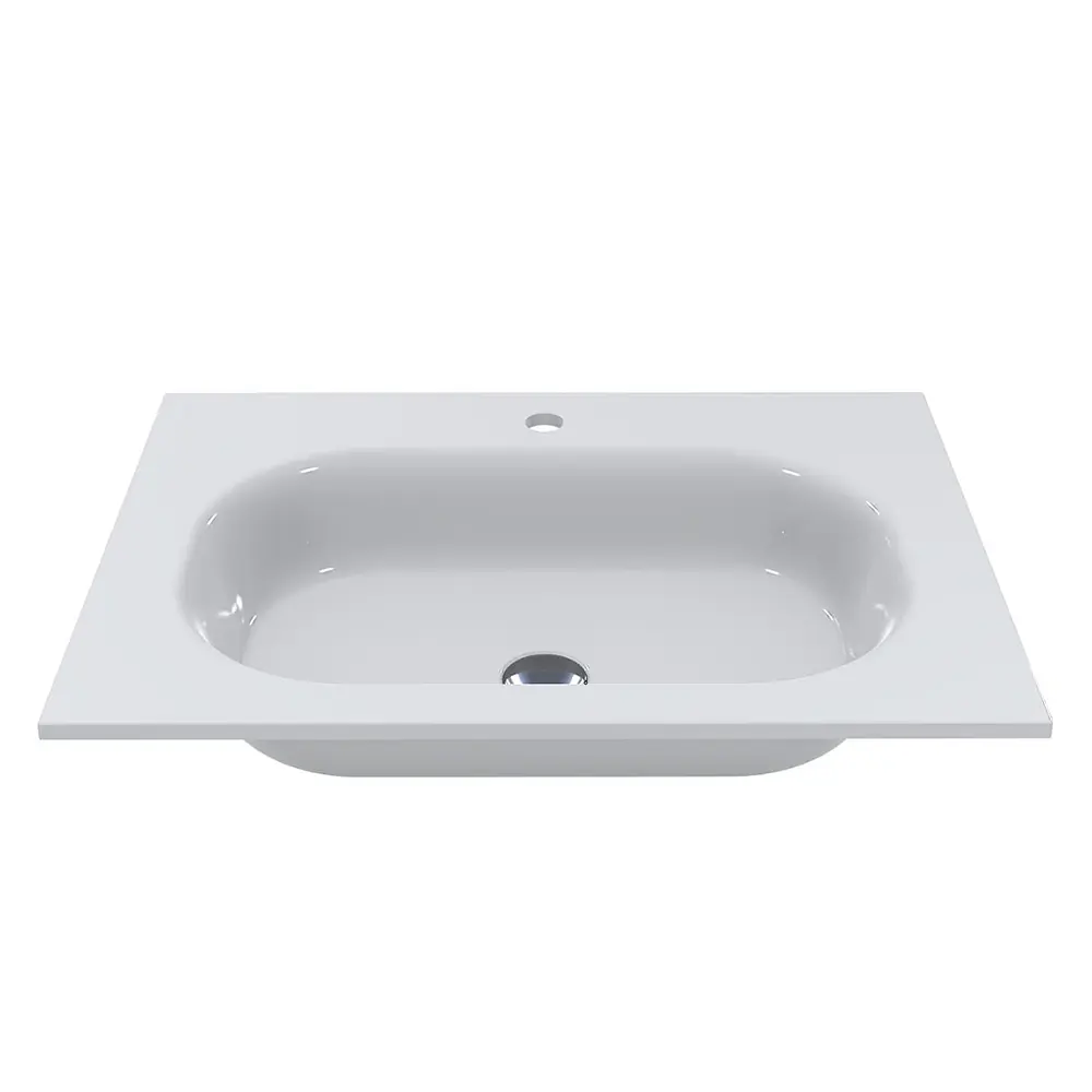 MG-8815042_3 Умивальник врезной Miraggio Lake 700x500 прямоугольный, белый