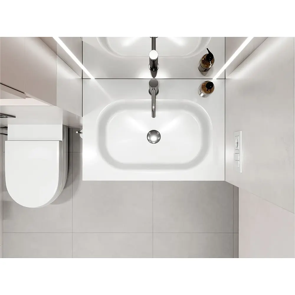 MG-8815042_6 Умивальник врезной Miraggio Lake 700x500 прямоугольный, белый