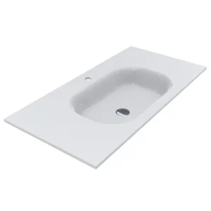 Умивальник врезной Miraggio Lake 1000x500 прямоугольный, белый