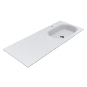 Умивальник врезной Miraggio Lake R 1250x500 прямоугольный, белый