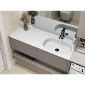 Умивальник врезной Miraggio Lake R 1250x500 прямоугольный, белый