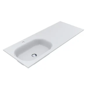 Умивальник врезной Miraggio Lake L 1250x500 прямоугольный, белый