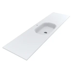 Умивальник врезной Miraggio Lake 1900x500 прямоугольный, белый