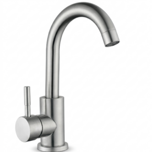 Смеситель для раковины Mixxus SUS-001-C однорычажный, нержавеющая сталь (MI0788)