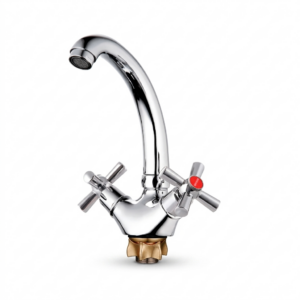 Смеситель для раковины Mixxus TLC4-722 двухвентильный, хром (MI6496)