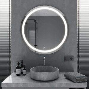 Зеркало для ванной комнаты Mironiks 700x700 круглое, с фронтальной LED подсветкой