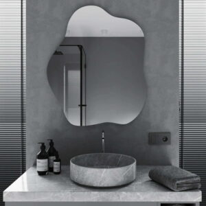 Зеркало для ванной комнаты Mironiks Fluffy 850x700 фигурное, без подсветки