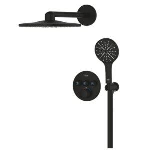 Душевая система Grohe Grohtherm SmartControl из Rainshower SmartActive 310 скрытого монтажа, латунь, черный матовый