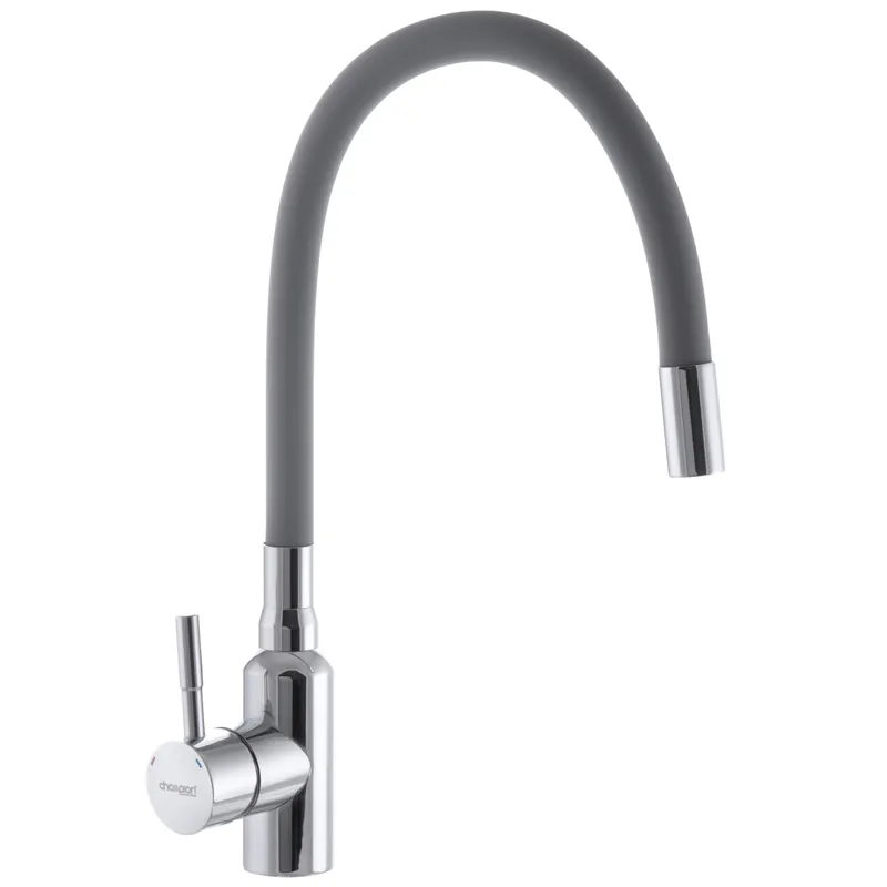 OL-CH0294 Смеситель для кухни Champion SUS-011 однорычажный, хром/серый