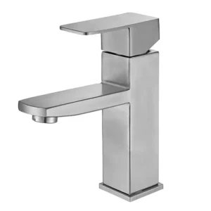 Смеситель для умывальника Champion Kub 001 однорычажный, нерж. сталь