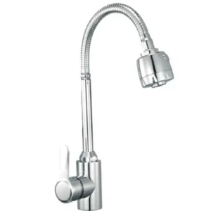 Смеситель для кухни Champion EZA-011 с рефлективным изливом, нерж. сталь, хром