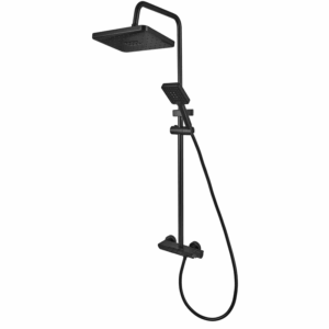 Душевая системи Armata BCF-009-J с тропическим душем, алюминий, черный матовый