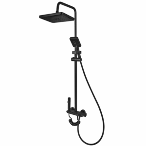 Душевая системи Armata BCS-009-J с тропическим душем, алюминий, черный матовый
