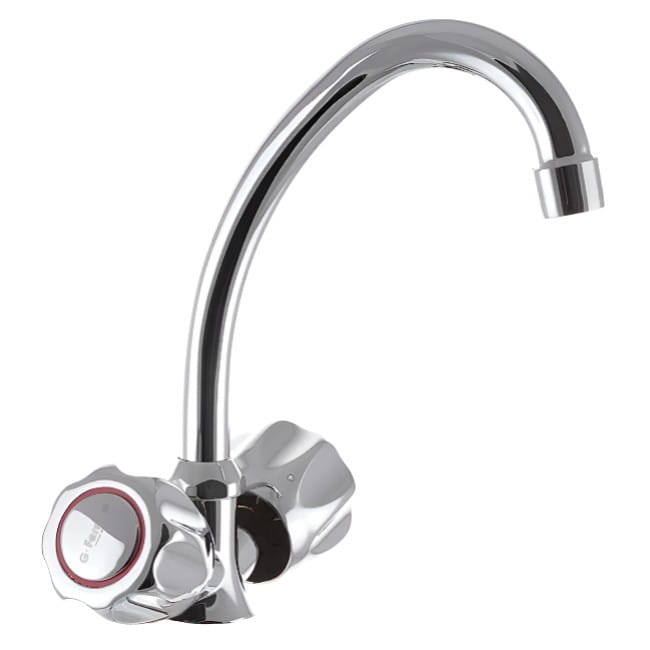 OL-FE0016 Смеситель для кухни G-Ferro 271 двухвентильный, хром
