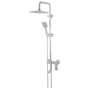 Душевая система Haiba Kubus 003-J с регулировкой высоты, латунь, хром