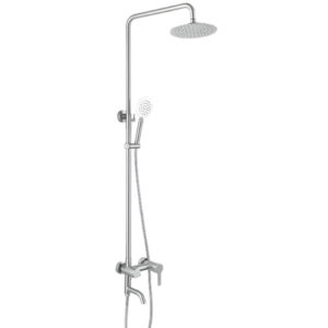 Душевая система Haiba NOX-009-J с регулировкой высоты, нержавеющая сталь, сатин