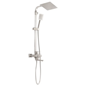 Душевая система Haiba KUB-009-J с регулировкой высоты, нержавеющая сталь, сатин