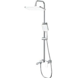 Душевая система Haiba Gaudi 009-J с регулировкой высоты, латунь, хром