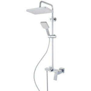 Душевая система Haiba Gaudi 003-J с регулировкой высоты, латунь, хром