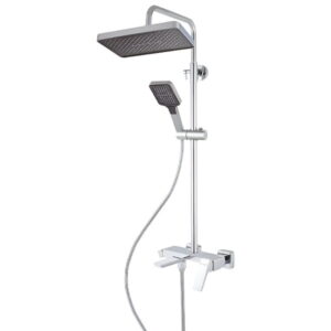 Душевая система Haiba Turin 009-J с регулировкой высоты, латунь, хром