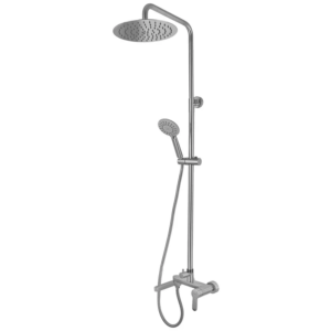 Душевая система Koer KI-56016-02 с регулировкой высоты, нержавеющая сталь, сатин