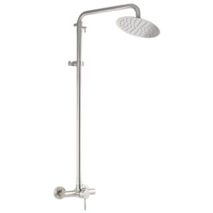 Душевая система Mixxus EKA-003-J с регулировкой высоты, нержавеющая сталь, сатин
