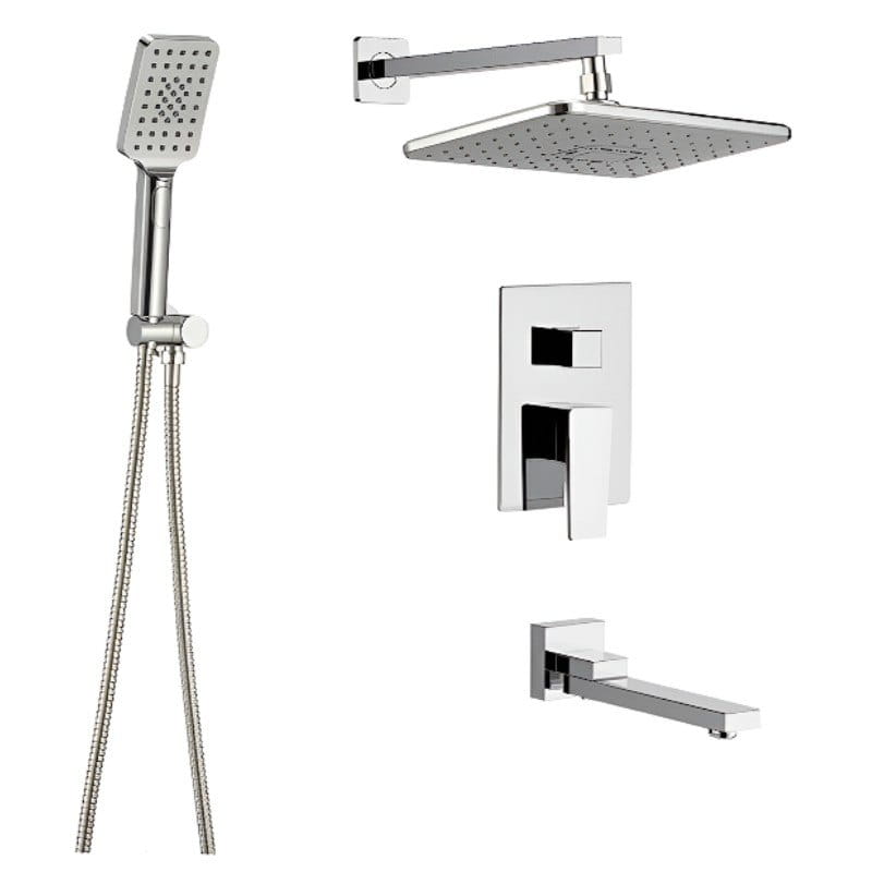 OL-MI5972 Душевая система Mixxus Premium Mark 009 скрытого монтажа, латунь, хром