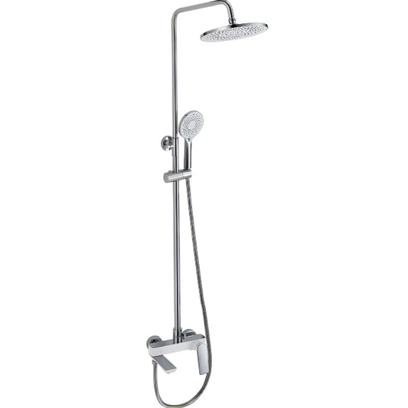 OL-MI6616 Душевая система Mixxus Premium Derby 009-J с изливом, латунь, белый/хром