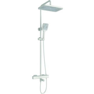 Душевая система Mixxus Premium Virgo 009-J с термостатом, латунь, белый матовый