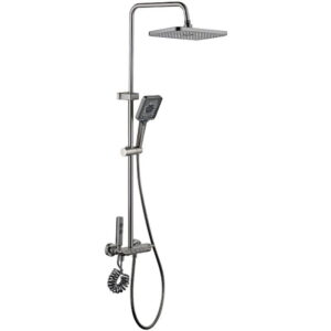 Душевая система Mixxus Premium Marlin 009-J с тропическим душем, латунь, графит матовый