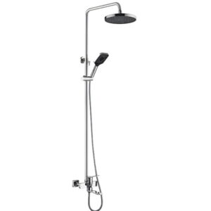 Душевая система Mixxus Wilson 009-J с регулировкой высоты, силумин, хром