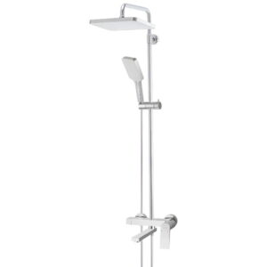 Душевая система Mixxus Premium Rubens 009-J с тропическим душем, латунь, хром