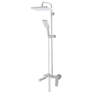 Душевая система Mixxus Premium Ares 009-J с тропическим душем, латунь, хром