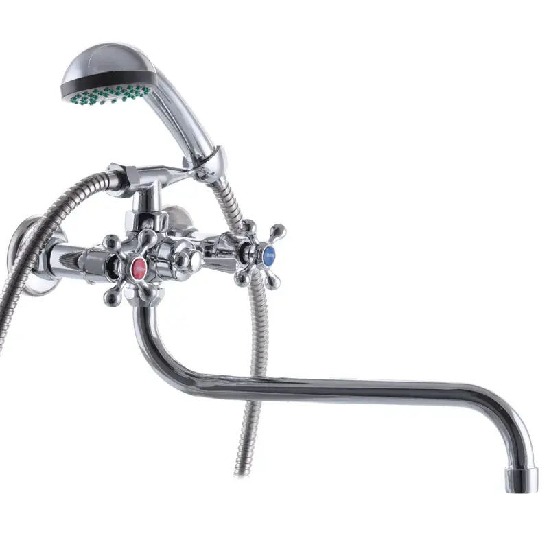 OL-MR0007_1 Смеситель для ванны Master 143 двухвентильный, хром