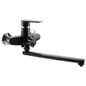 Смеситель для ванны Plamix Oscar-006 однорычажный, чёрный