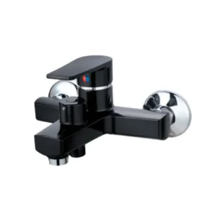 Смеситель для ванны Plamix Oscar-009 однорычажный, чёрный