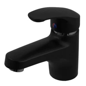 Смеситель для умывальника Plamix Fidel 001 однорычажный, ABS пластик, матовый, чёрный
