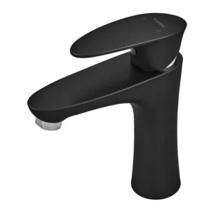 Смеситель для умывальника Plamix Cezar 001 однорычажный, ABS пластик, матовый, чёрный