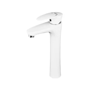 Смеситель для умывальника Plamix Cezar 001 однорычажный, ABS пластик, белый