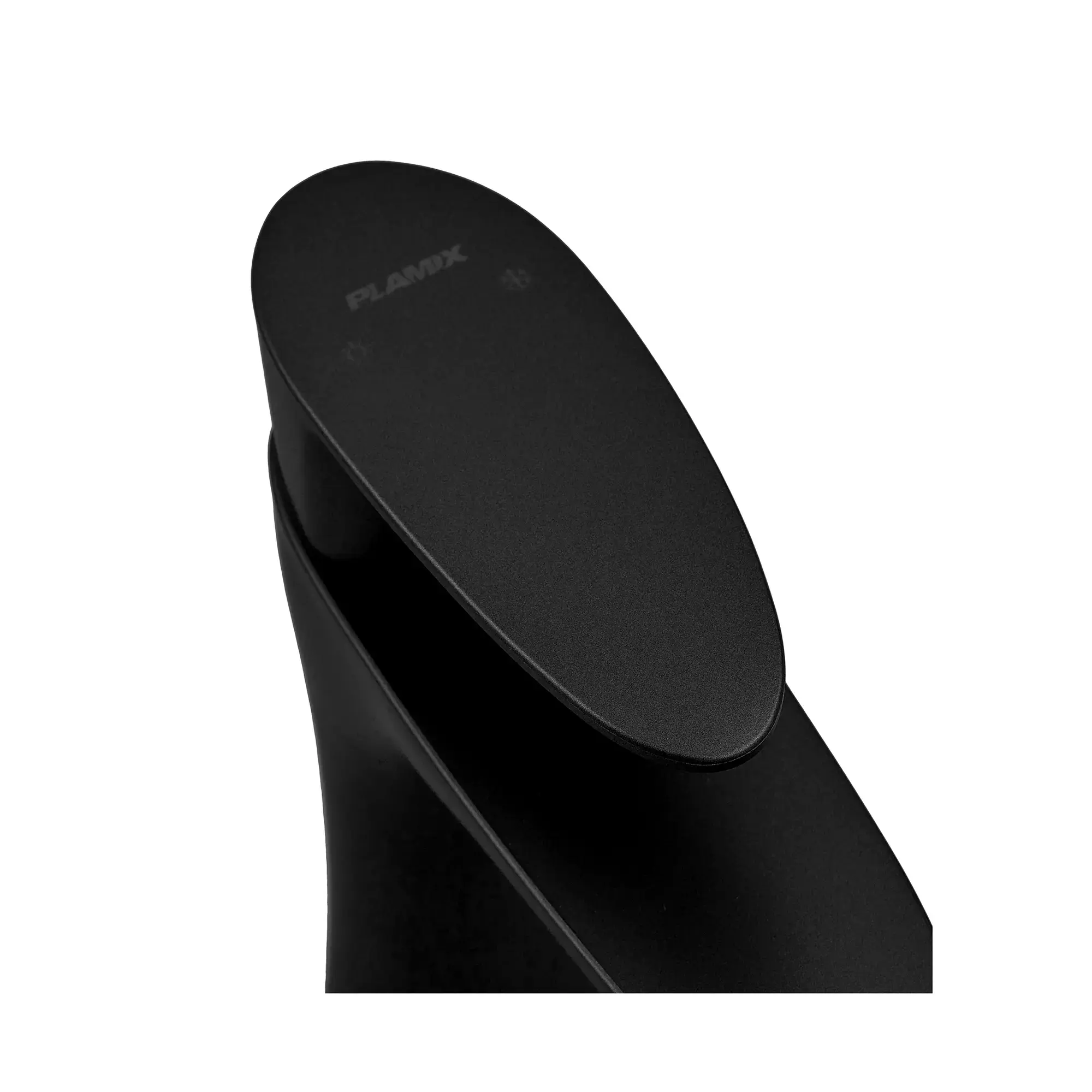 OL-PM0664_2 Смеситель для умывальника Plamix Cezar 001 однорычажный, ABS пластик, чёрный