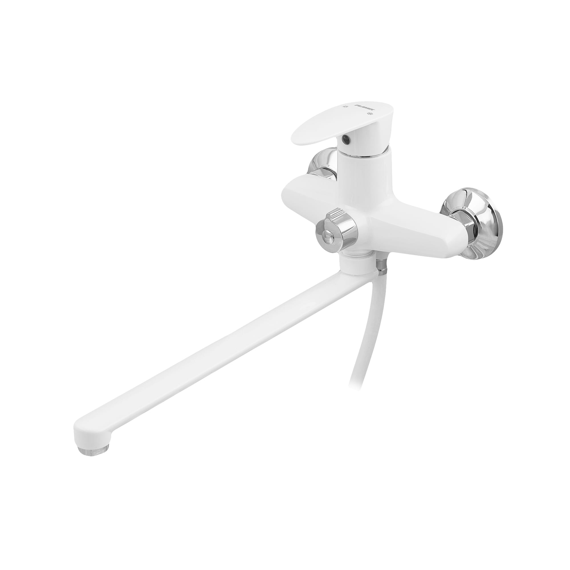 OL-PM0666_2 Смеситель для ванны Plamix CEZAR-006 однорычажный, белый