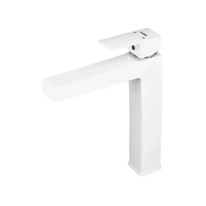 Смеситель для умывальника Plamix Kubus 001 однорычажный, ABS пластик, белый